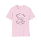 Powered By Coffee & Morally Gray Villains T-Shirt