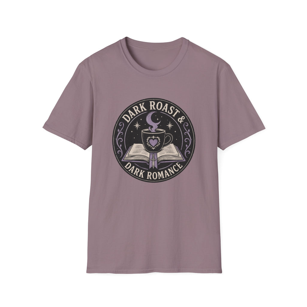 Dark Roast and Dark Romance Circle Badge T-Shirt