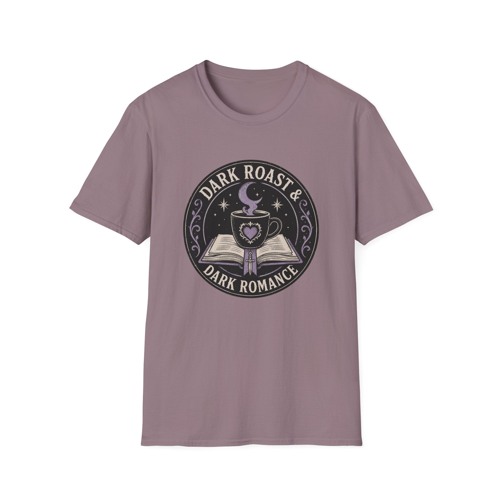 Dark Roast and Dark Romance Circle Badge T-Shirt