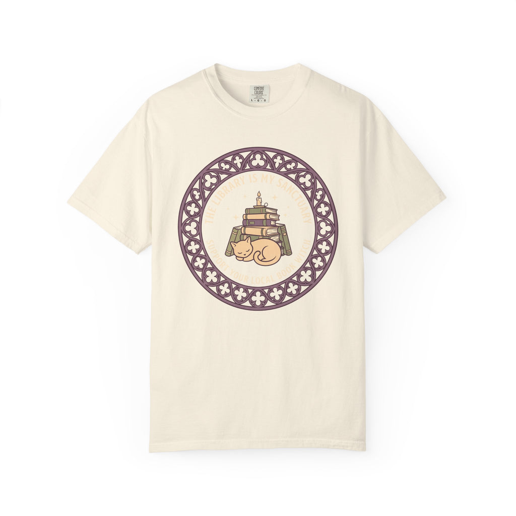 The Library is My Sanctuary T-Shirt