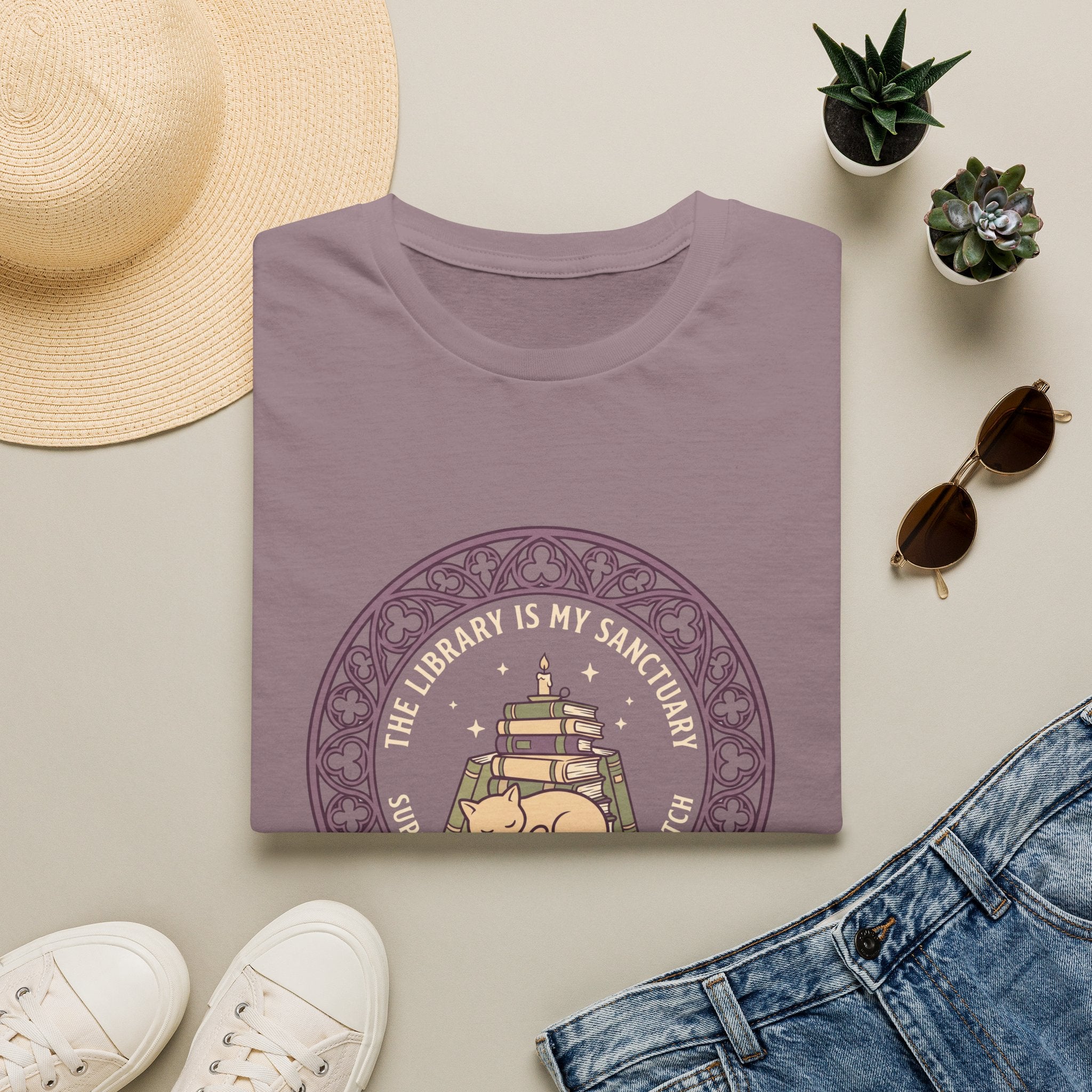 The Library is My Sanctuary T-Shirt