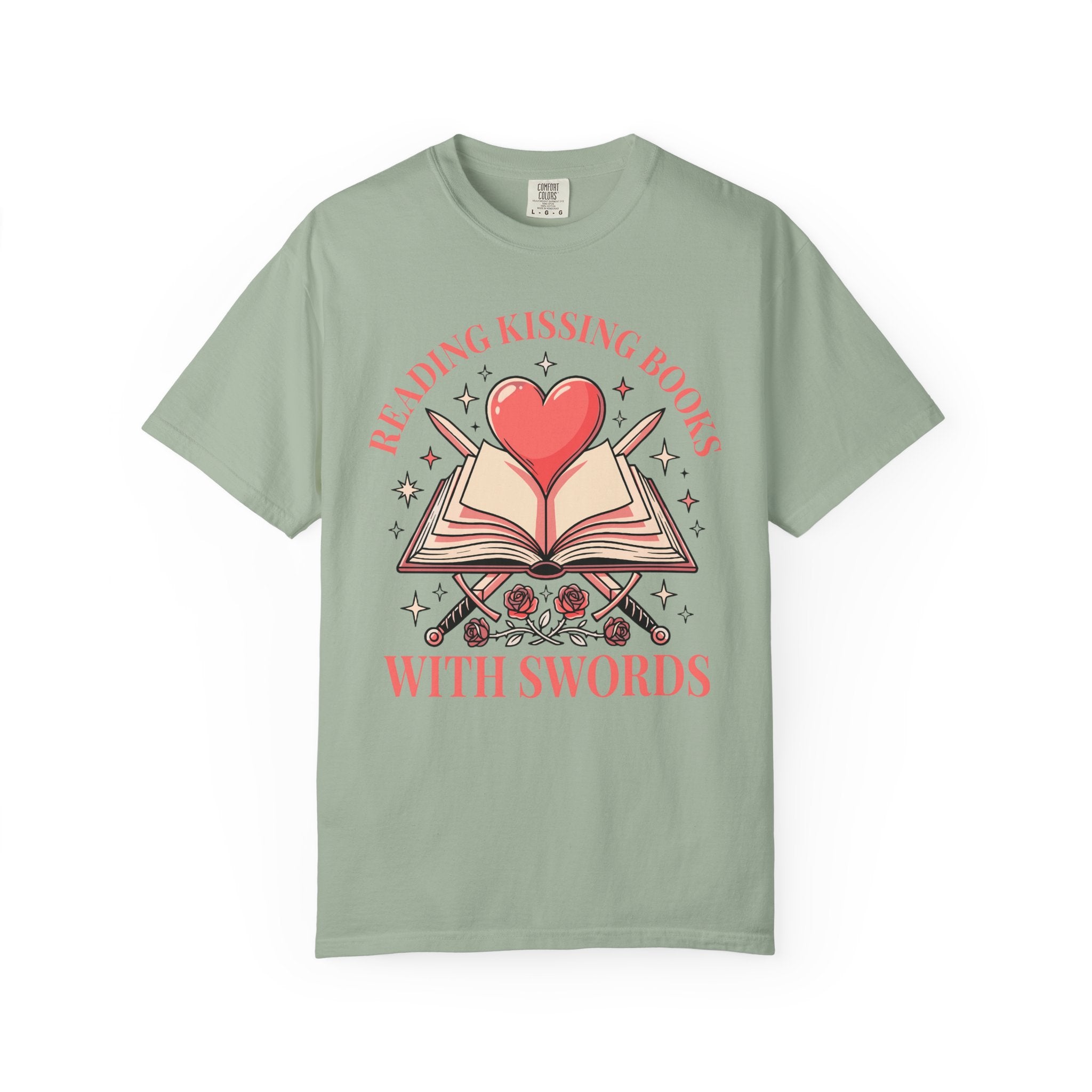 Reading Kissing Books With Swords T-Shirt