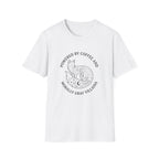 Powered By Coffee & Morally Gray Villains T-Shirt