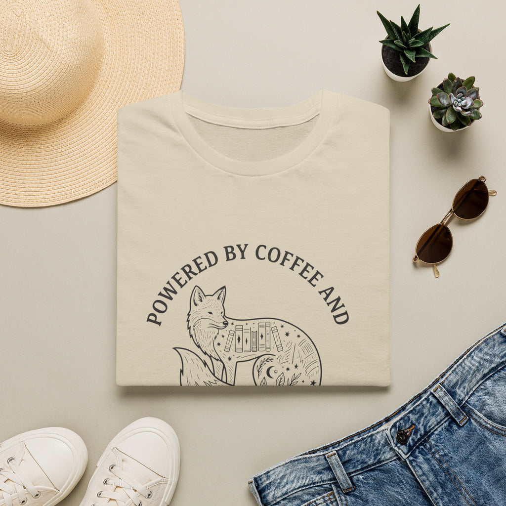 Powered By Coffee & Morally Gray Villains T-Shirt
