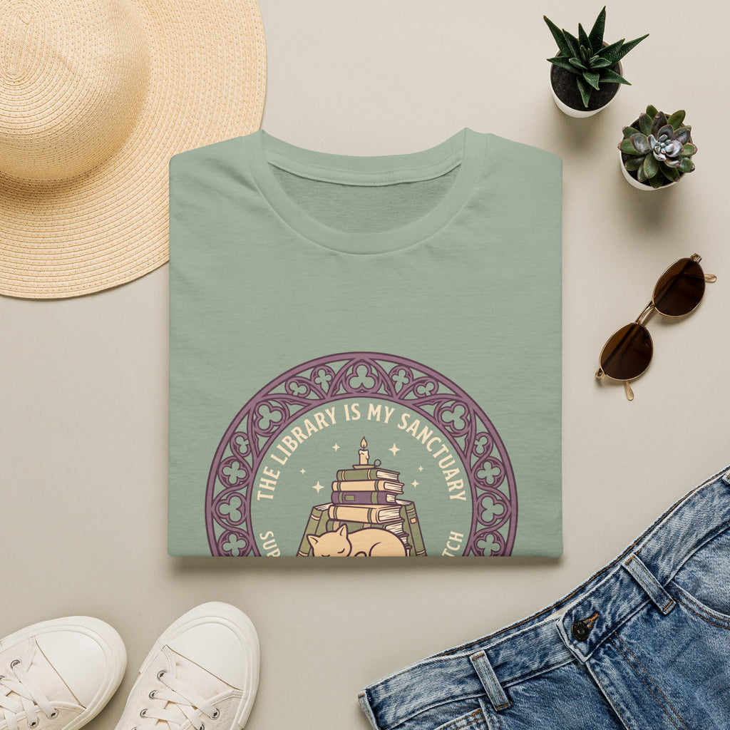 The Library is My Sanctuary T-Shirt