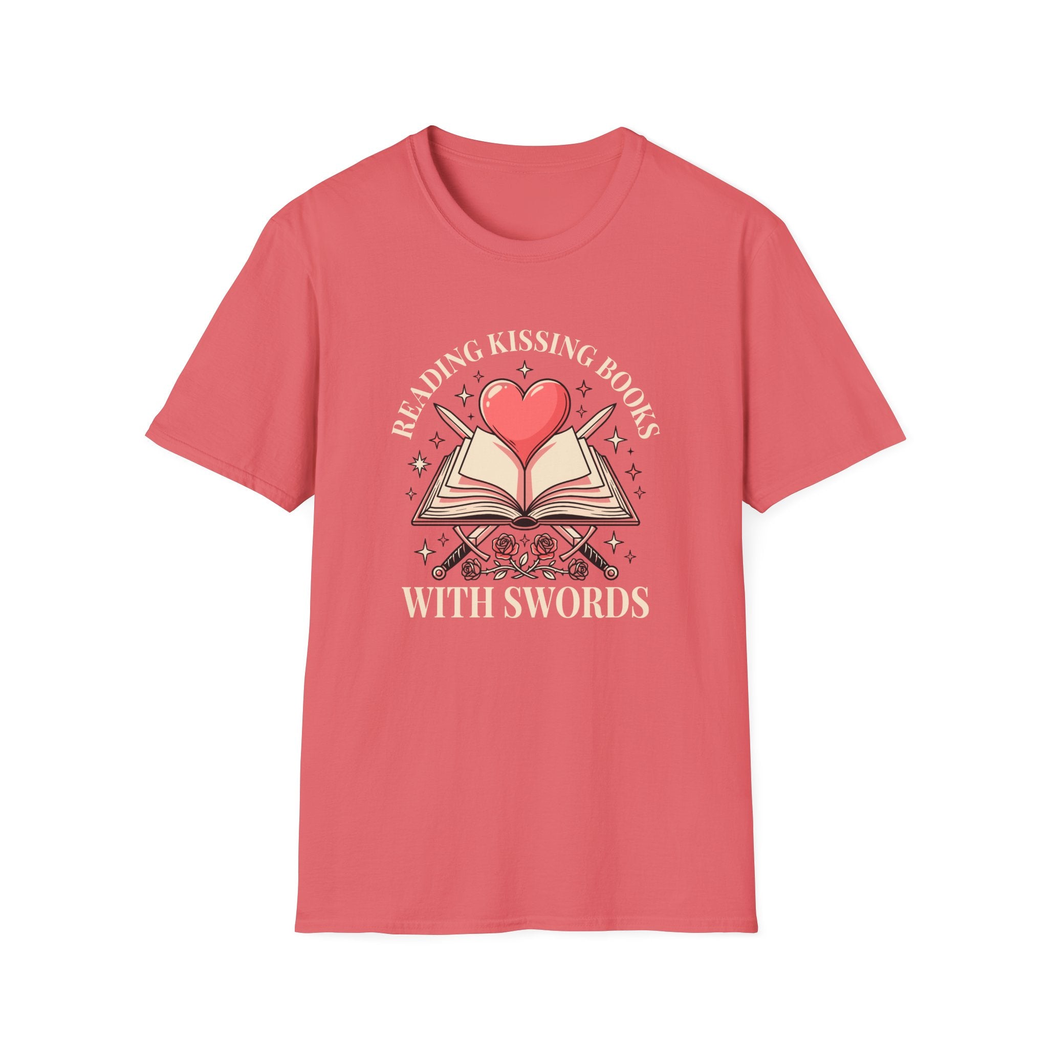 Reading Kissing Books With Swords T-Shirt