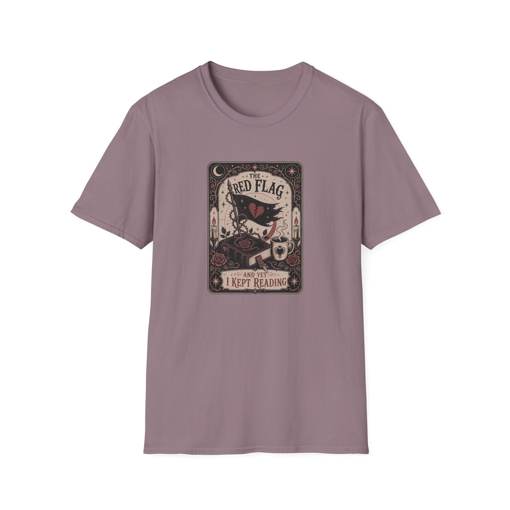 The Red Flag and Yet I Kept Reading Tarot T-Shirt