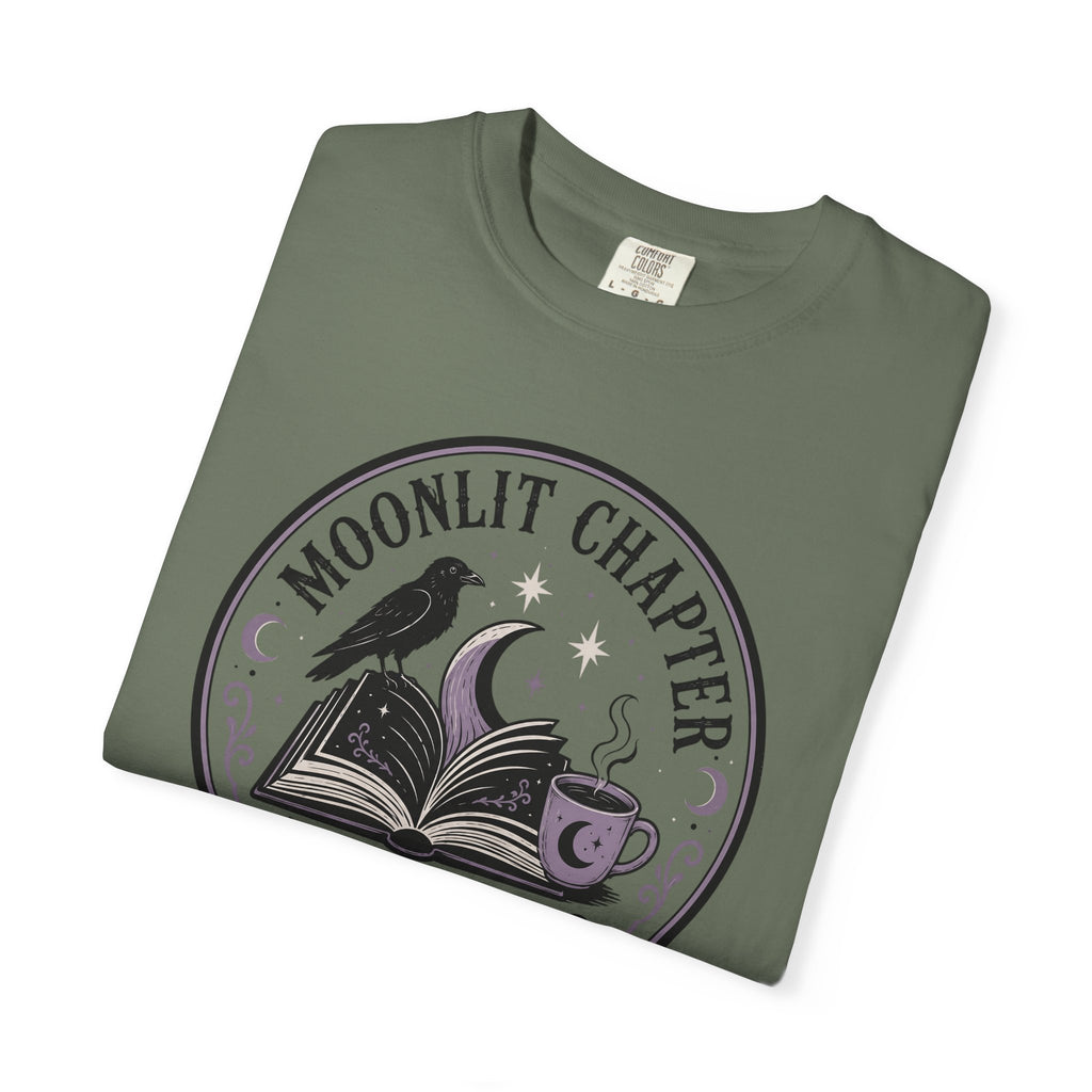 Moonlit Chapter Read After Dark Circle Badge Comfort Colors T-Shirt