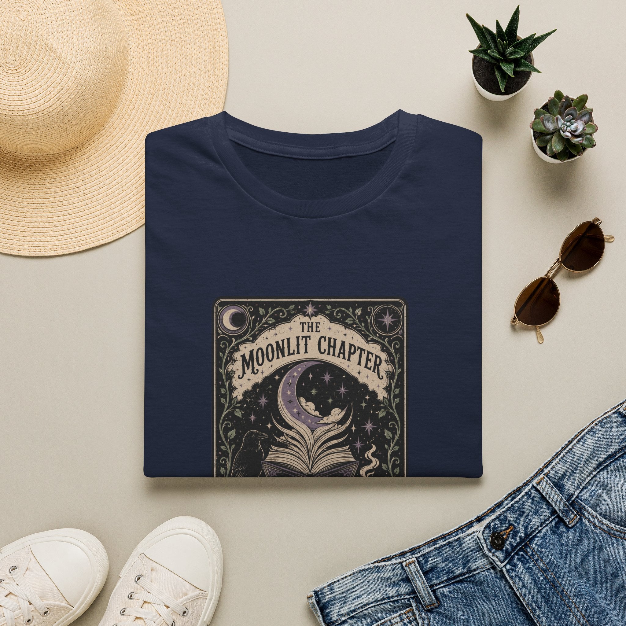The Moonlit Chapter Tarot T-Shirt