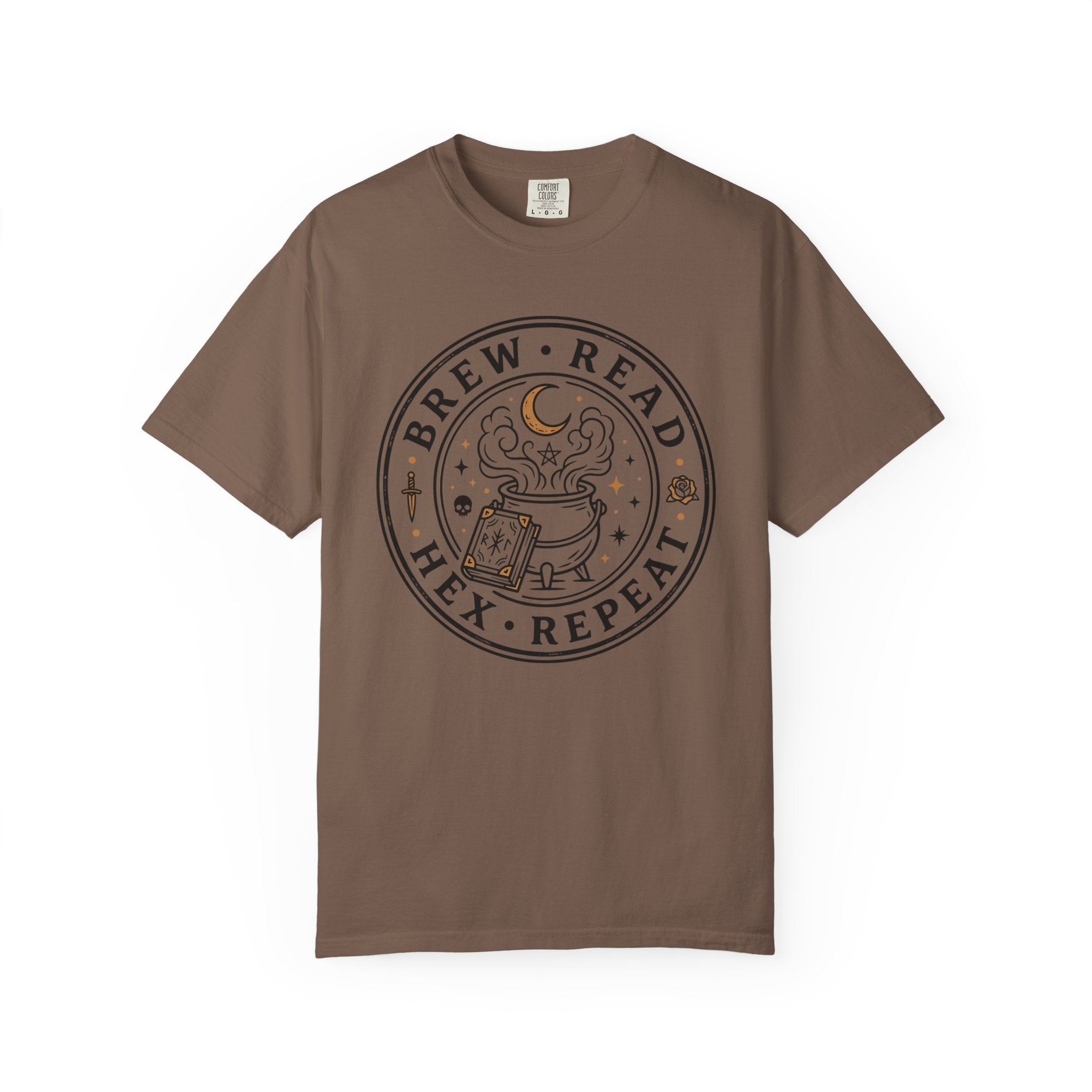 Brew Read Hex Repeat Circle Badge T-Shirt