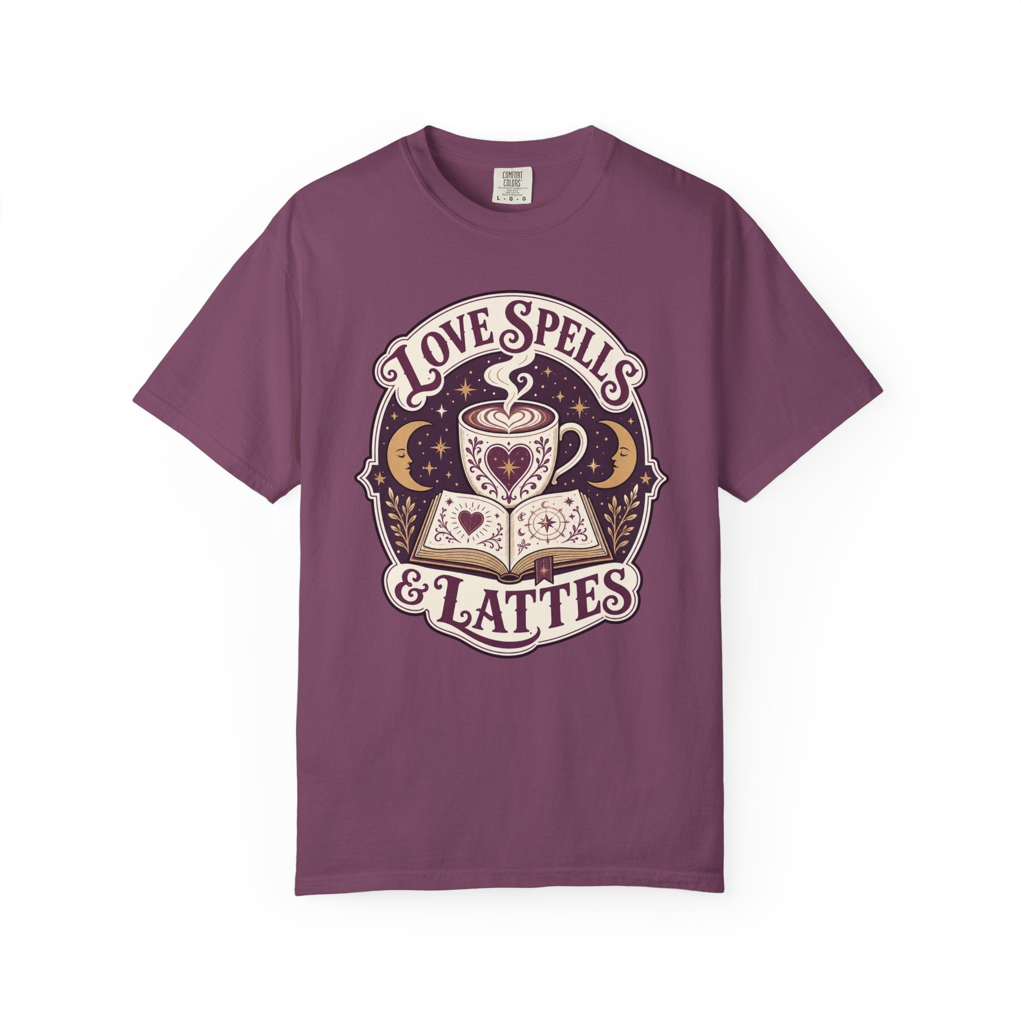 Love Spells & Lattes Crest T-Shirt
