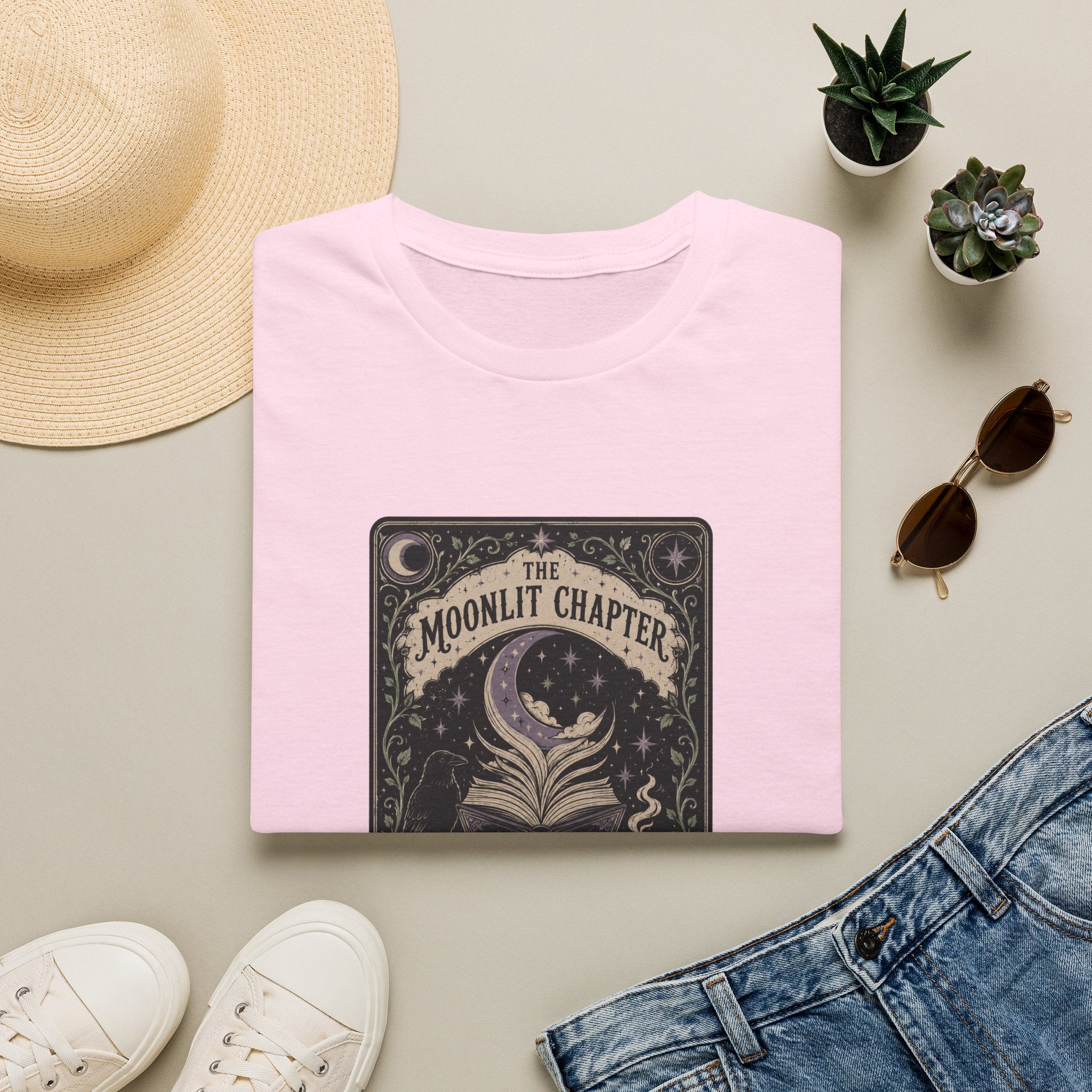 The Moonlit Chapter Tarot T-Shirt