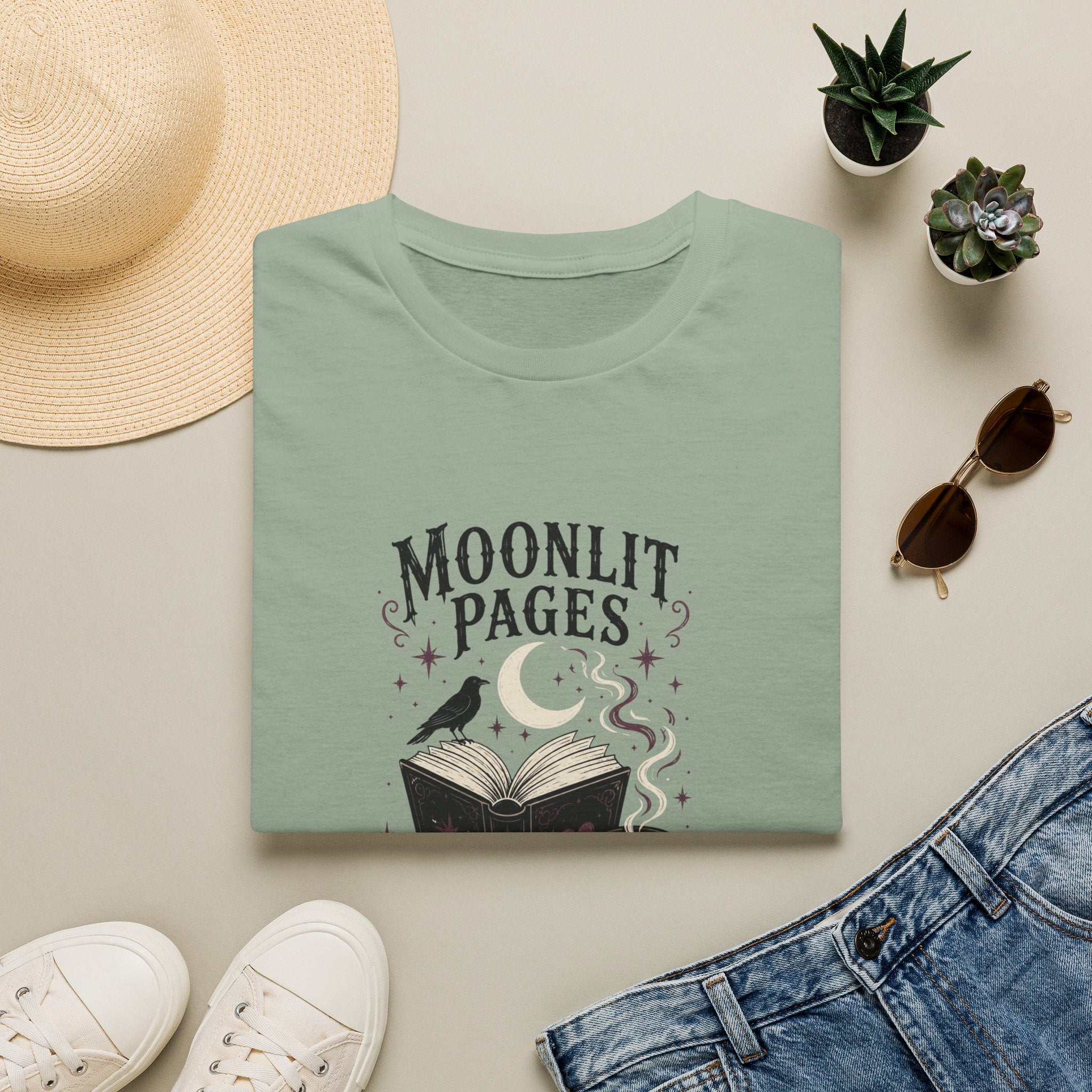 Moonlit Pages & Midnight Coffee T-Shirt