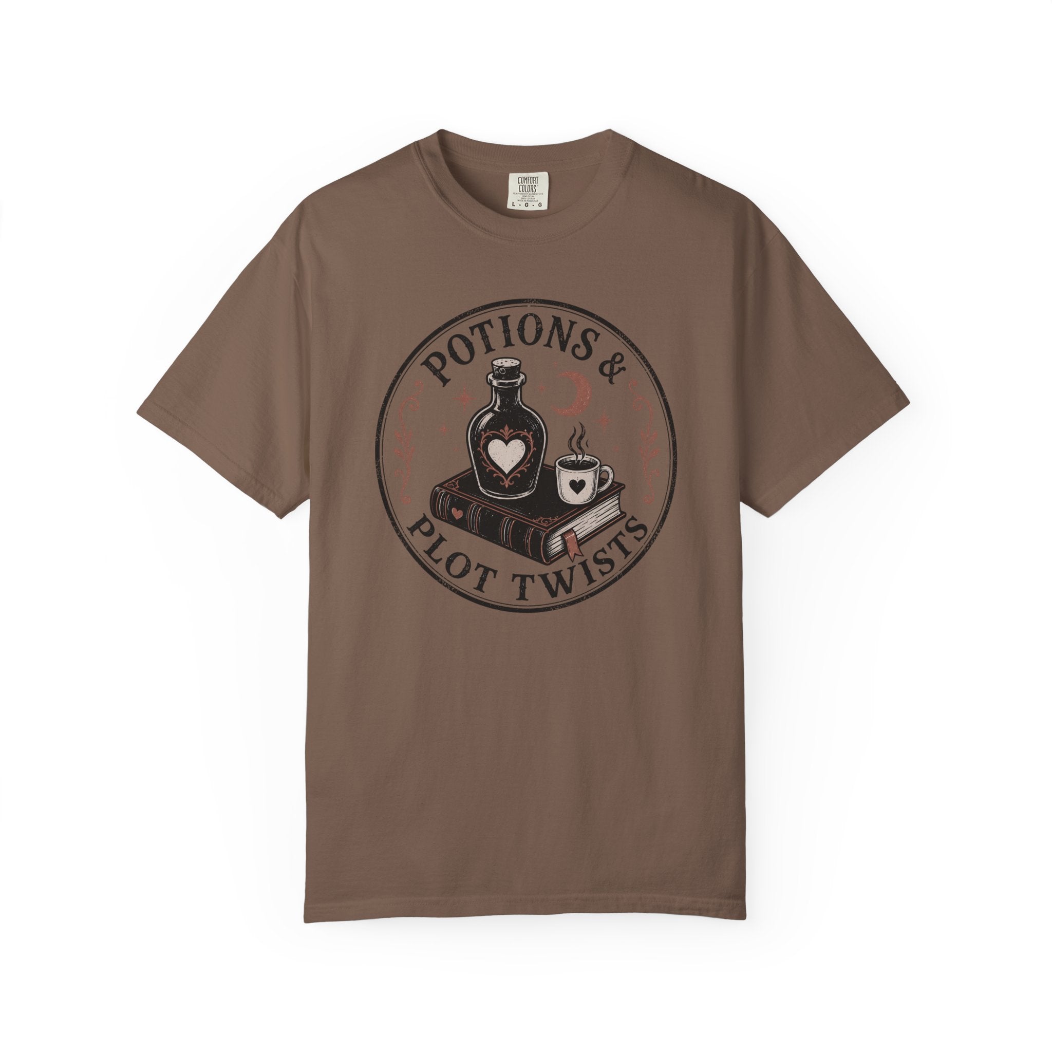 Potions & Plot Twists  Circle Badge T-Shirt