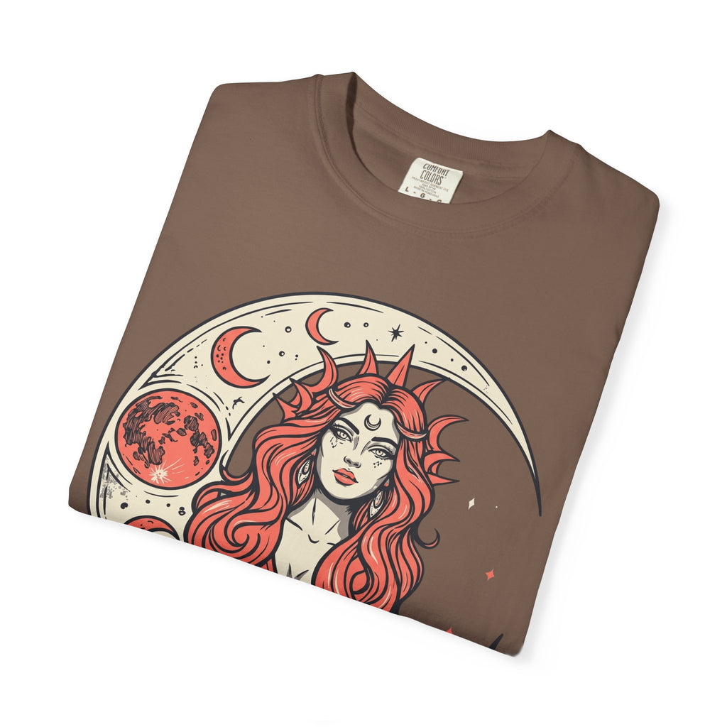 Moon Goddess Coral Graphic T-Shirt