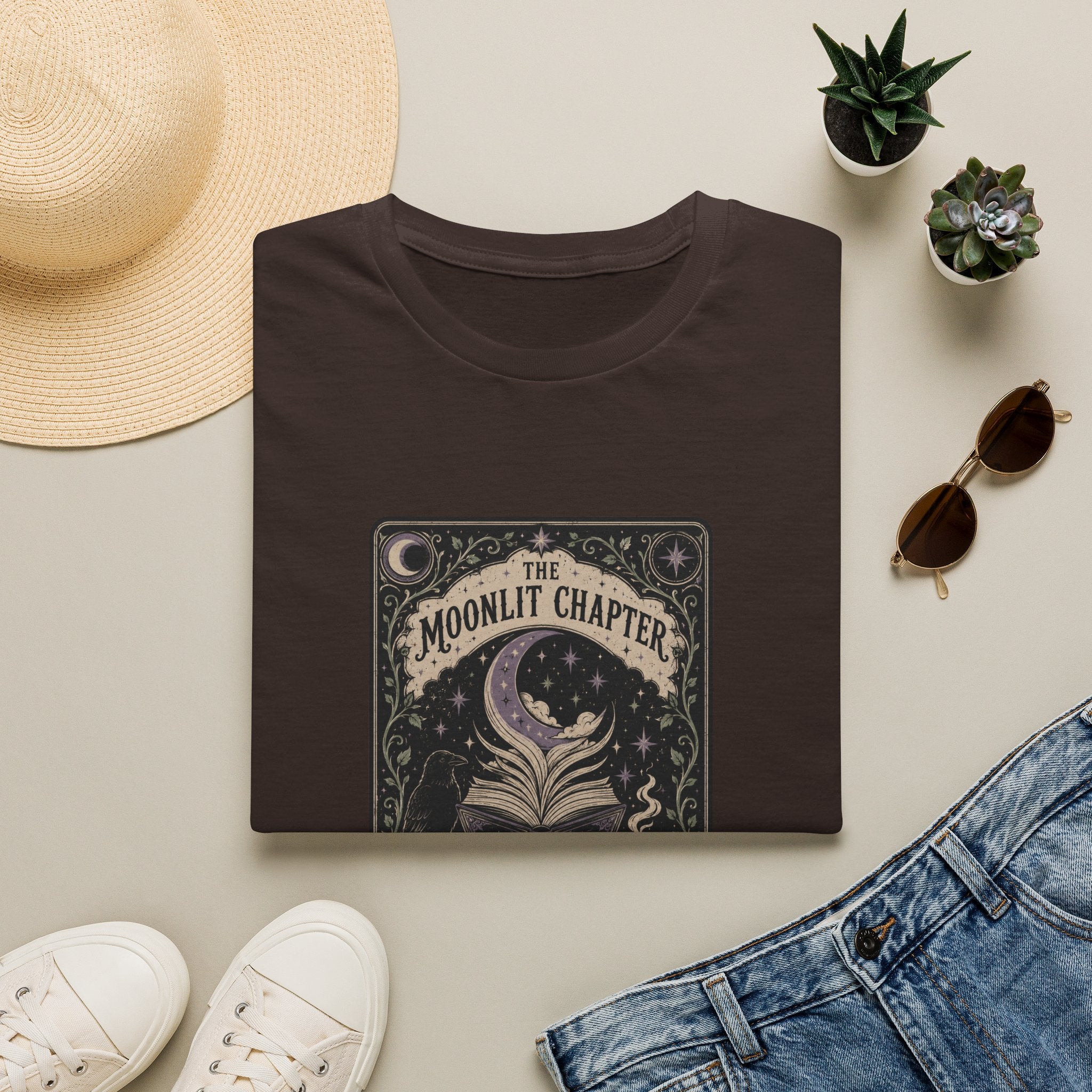 The Moonlit Chapter Tarot T-Shirt