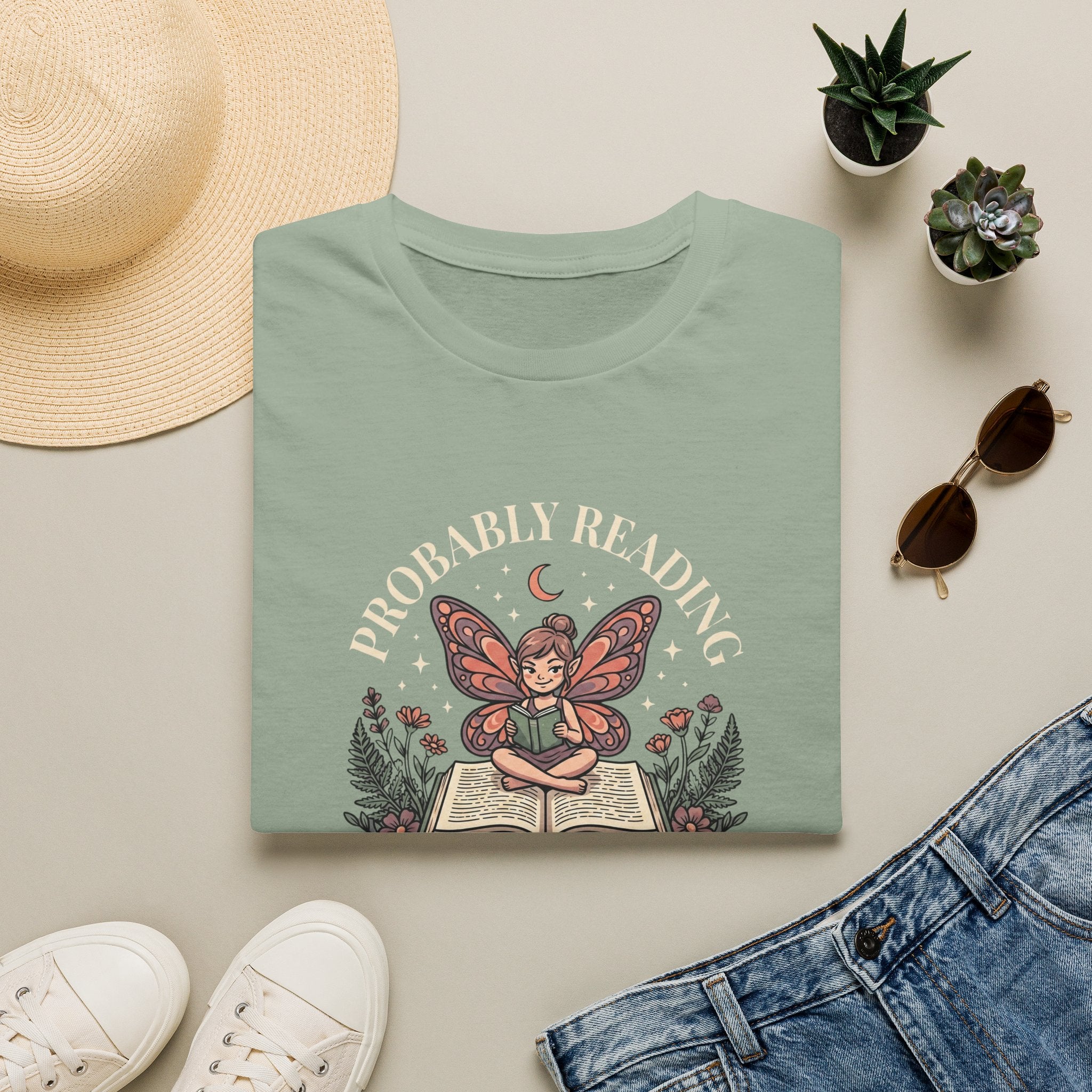 Probably Reading Fairy Smut Graphic T-Shirt