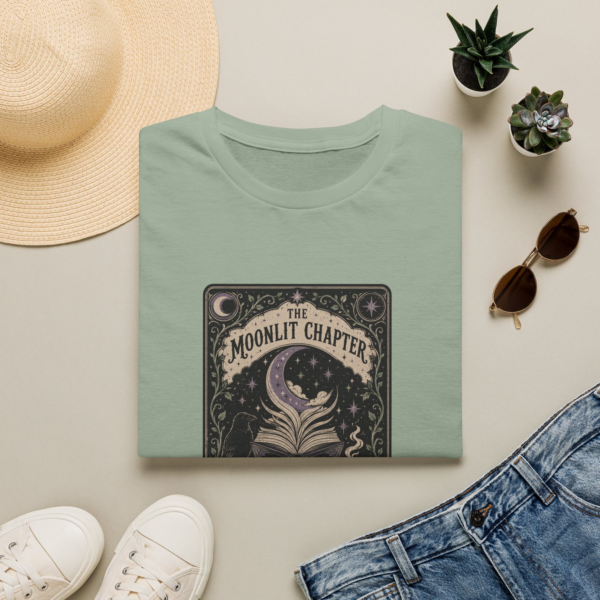 The Moonlit Chapter Tarot T-Shirt