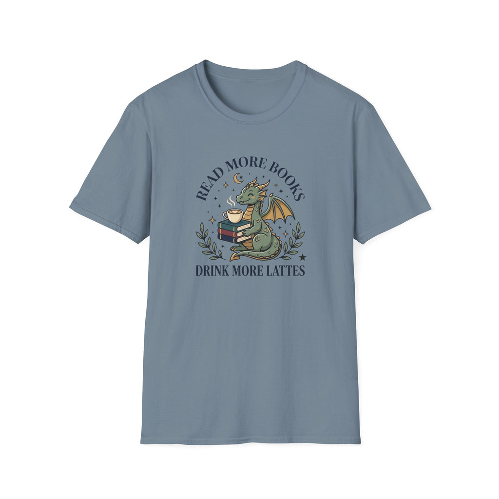 Read More Books Drink More Lattes T-Shirt