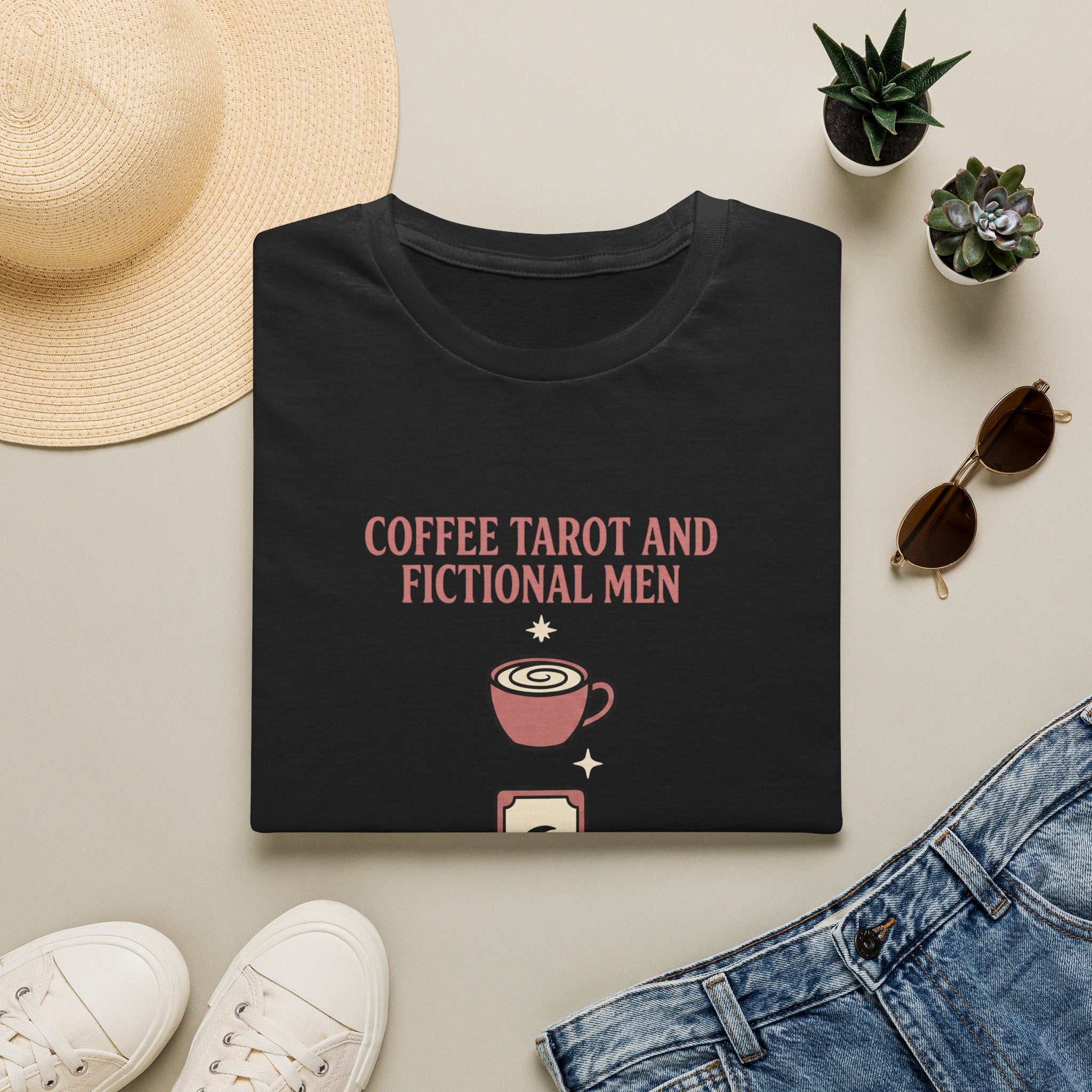 Coffee Tarot and Fictional Men T-Shirt