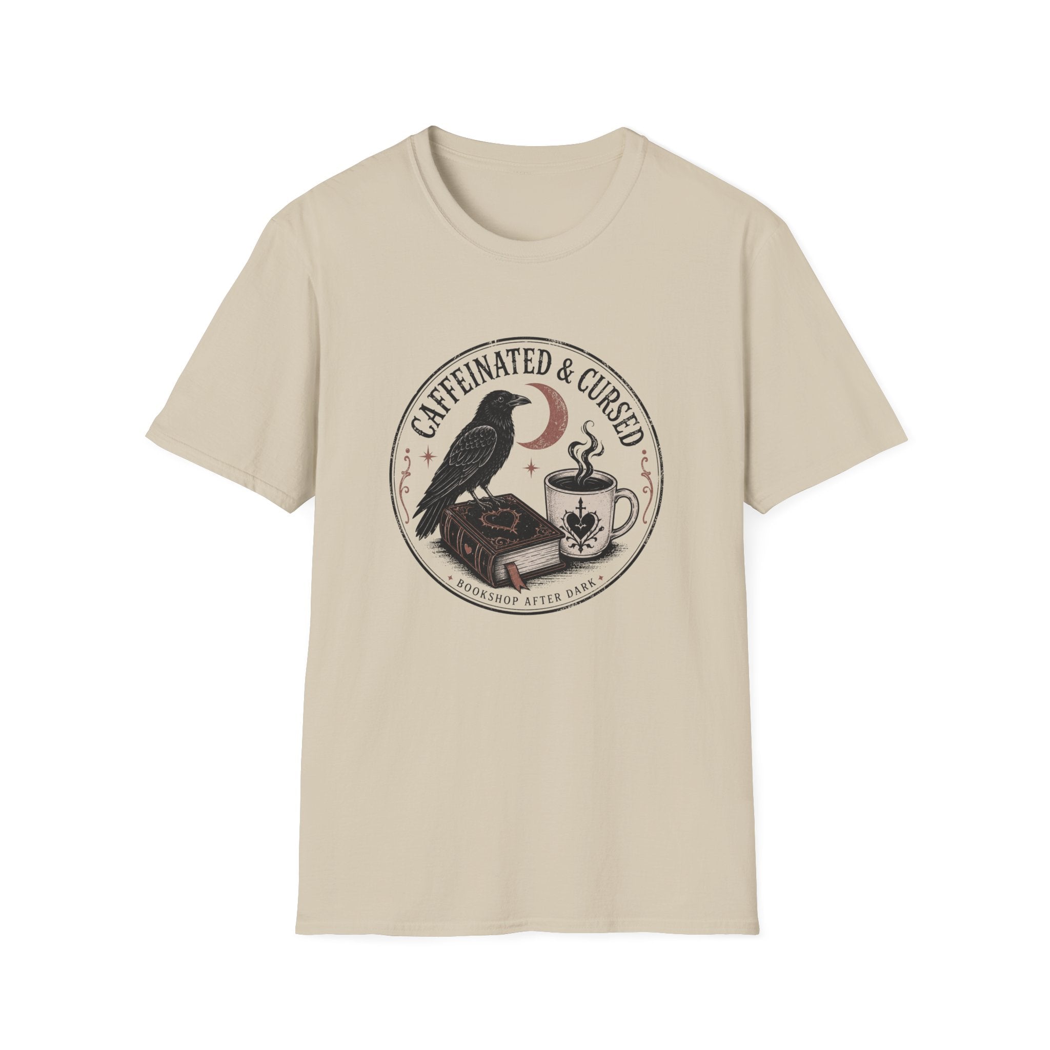 Caffeinated & Cursed Bookshop After Dark T-Shirt