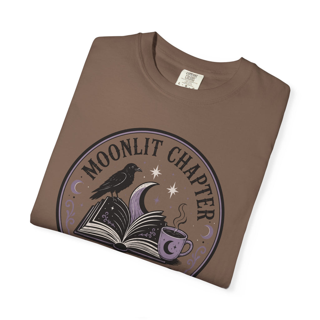 Moonlit Chapter Read After Dark Circle Badge Comfort Colors T-Shirt