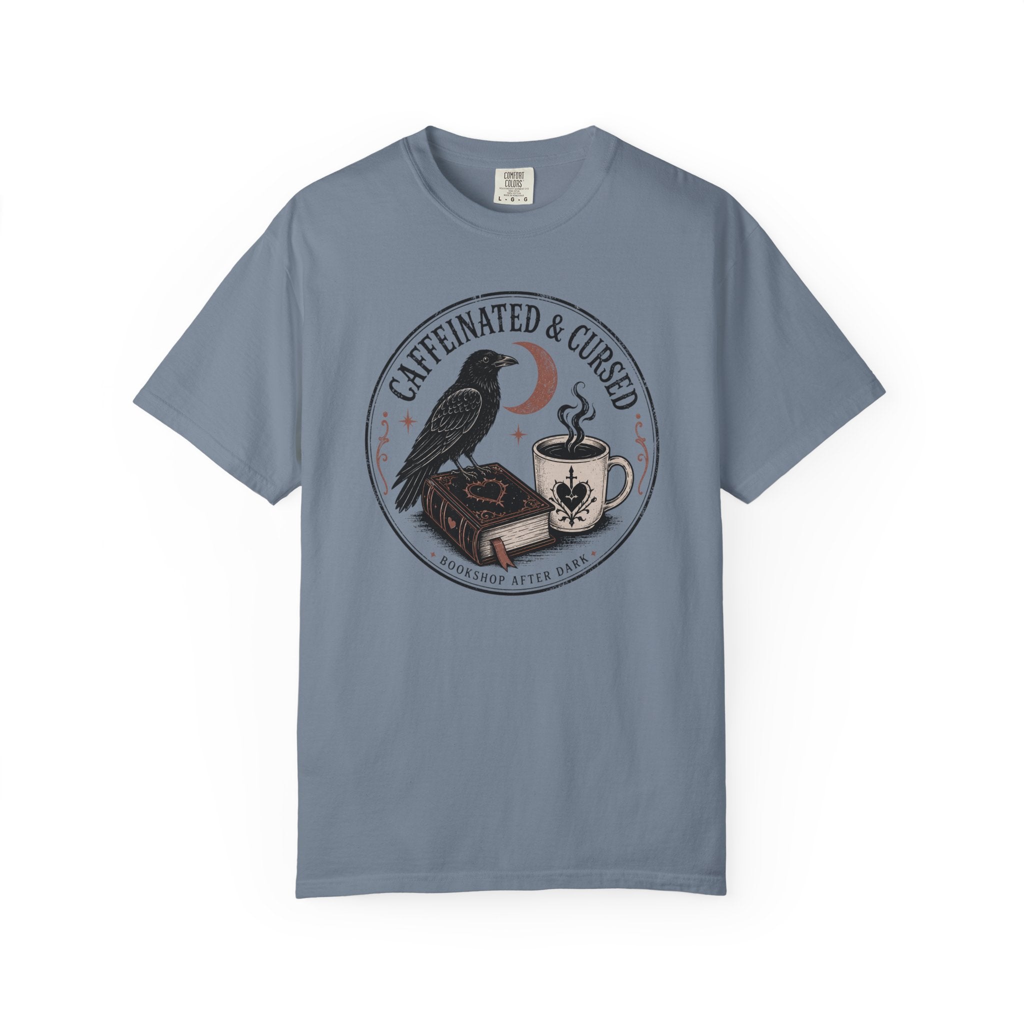 Caffeinated & Cursed Bookshop After Dark T-Shirt
