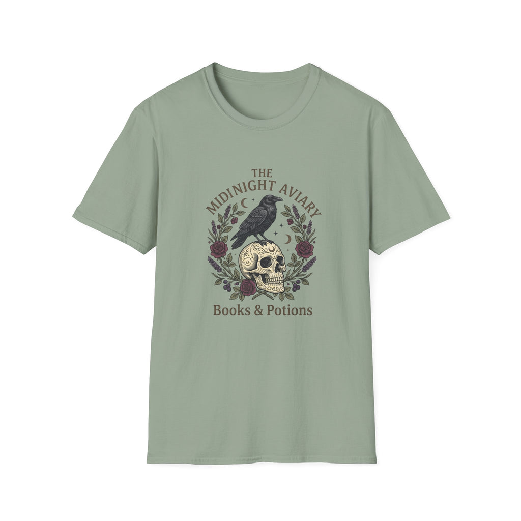 Midnight Aviary with Red Accents T-Shirt