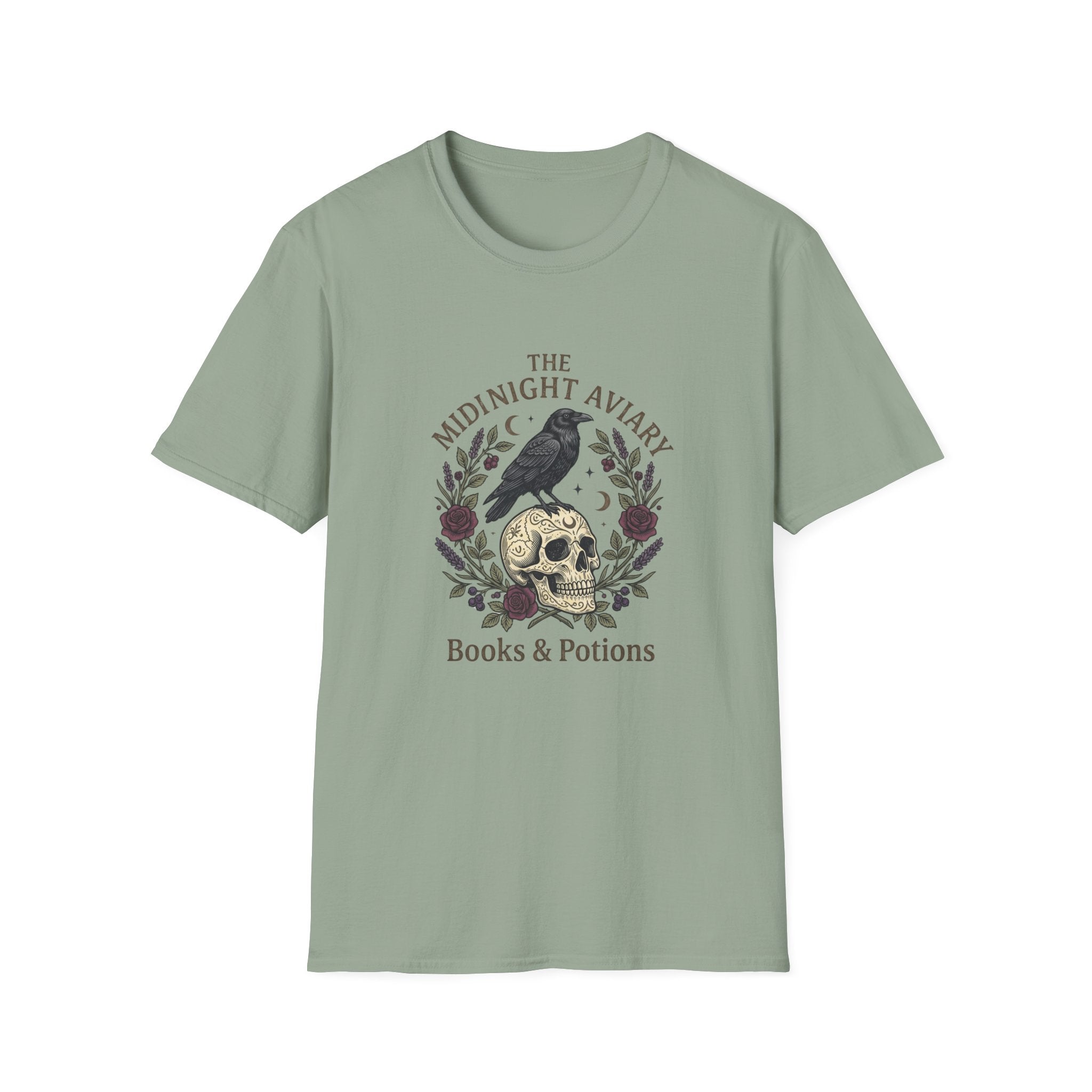 Midnight Aviary with Red Accents T-Shirt