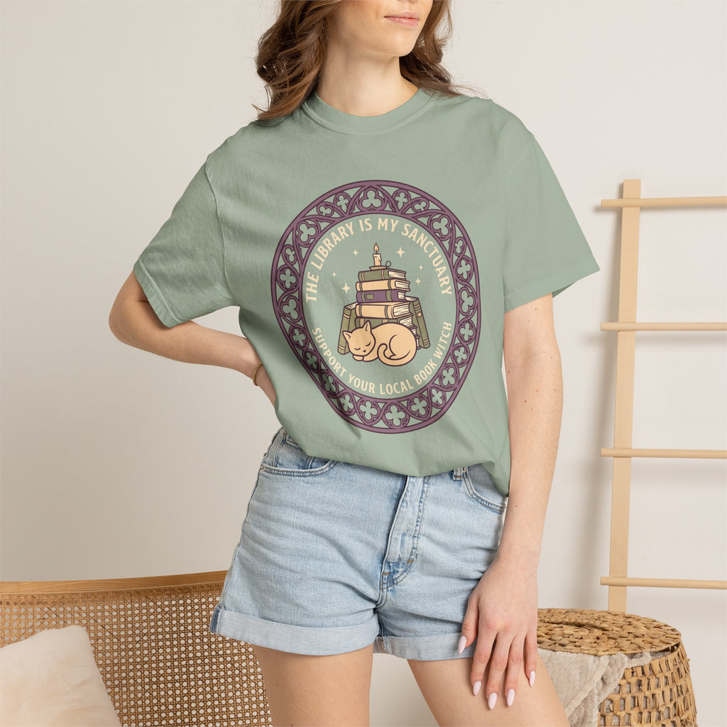 The Library is My Sanctuary T-Shirt