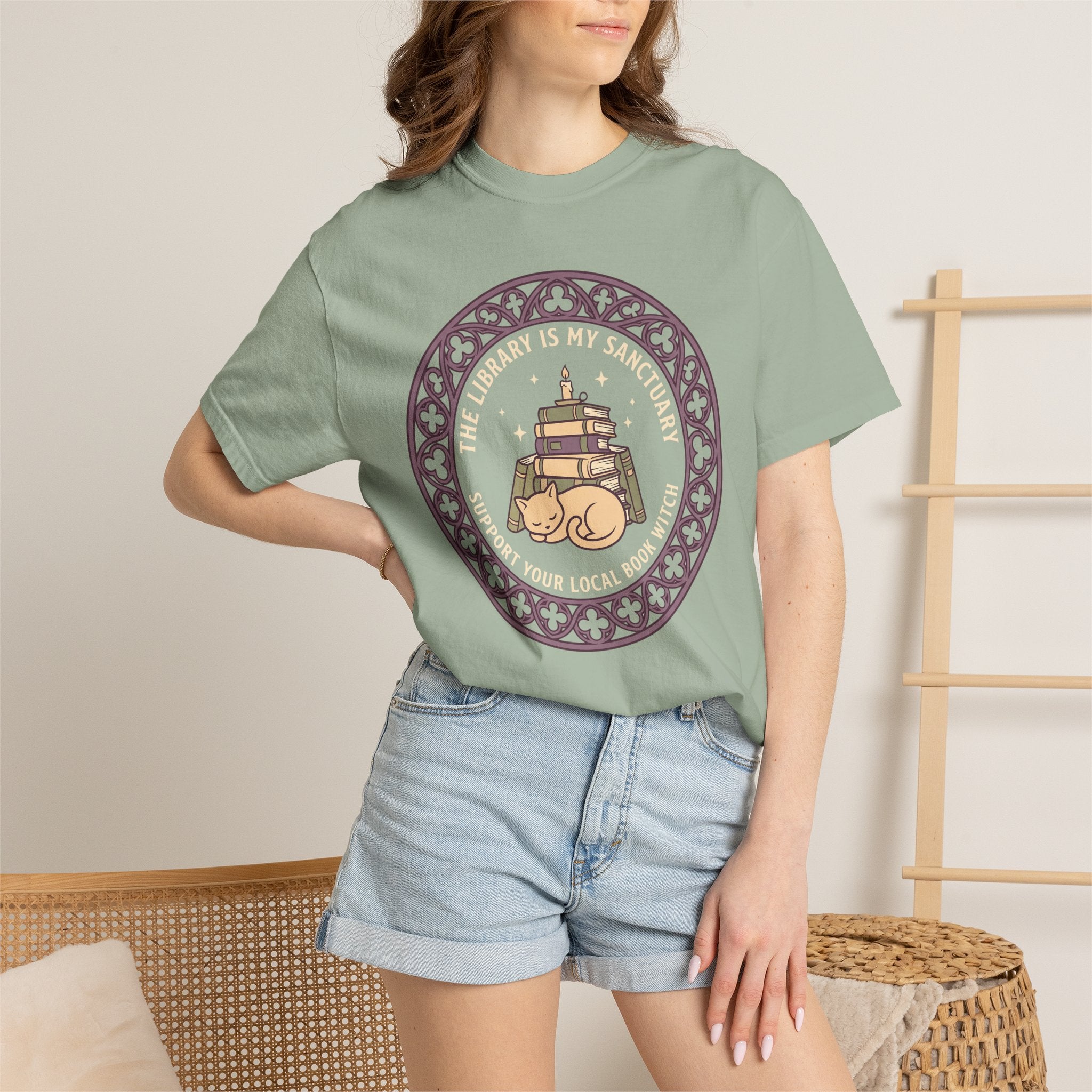 The Library is My Sanctuary T-Shirt