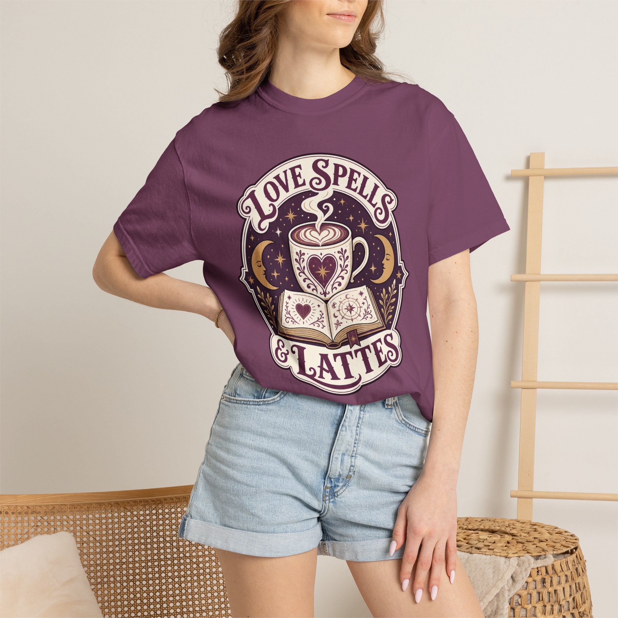 Love Spells & Lattes Crest T-Shirt