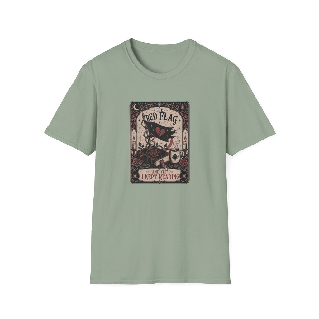 The Red Flag and Yet I Kept Reading Tarot T-Shirt