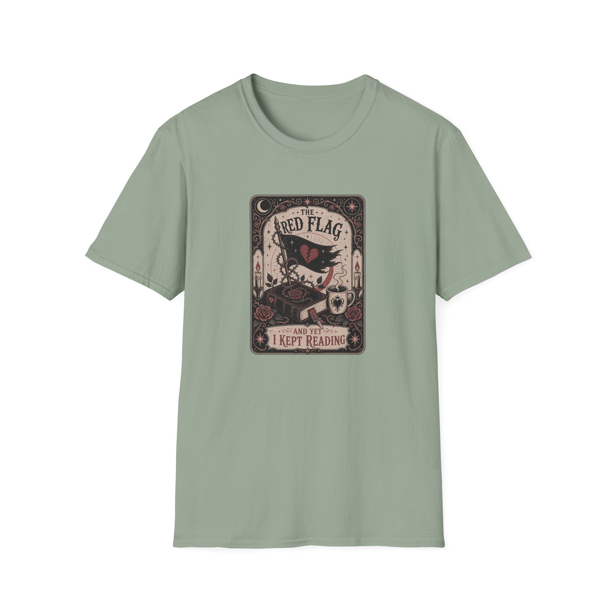 The Red Flag and Yet I Kept Reading Tarot T-Shirt