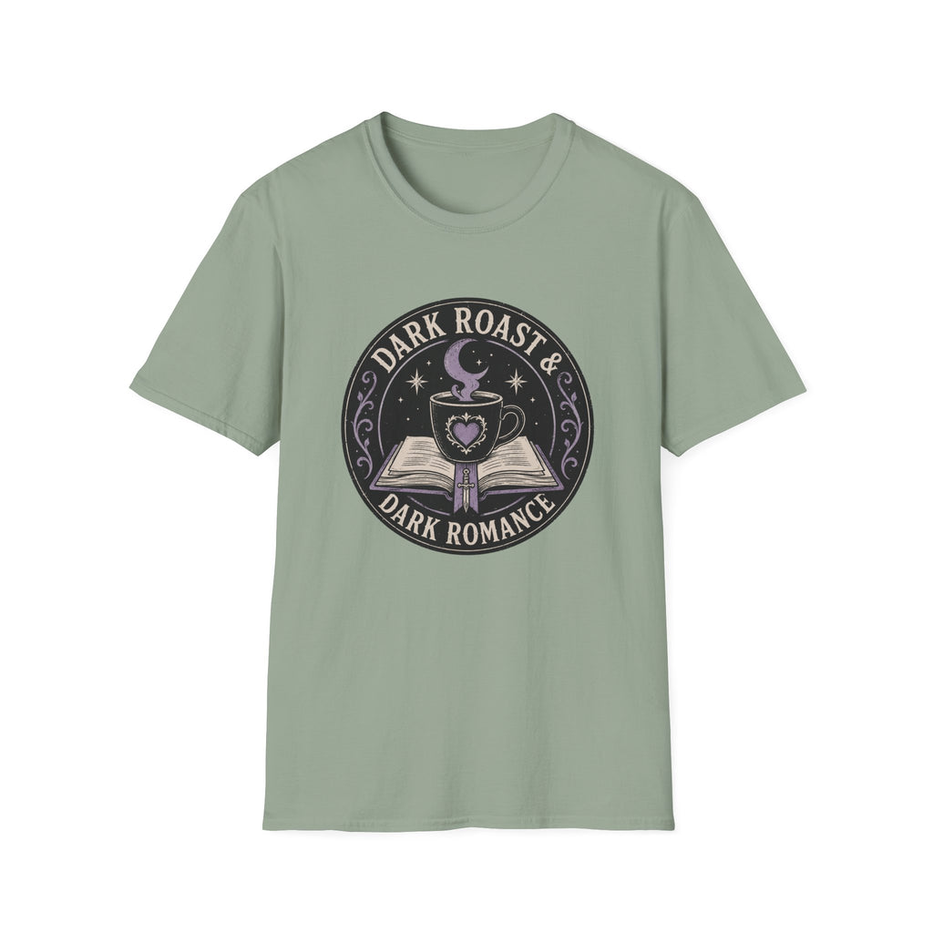 Dark Roast and Dark Romance Circle Badge T-Shirt