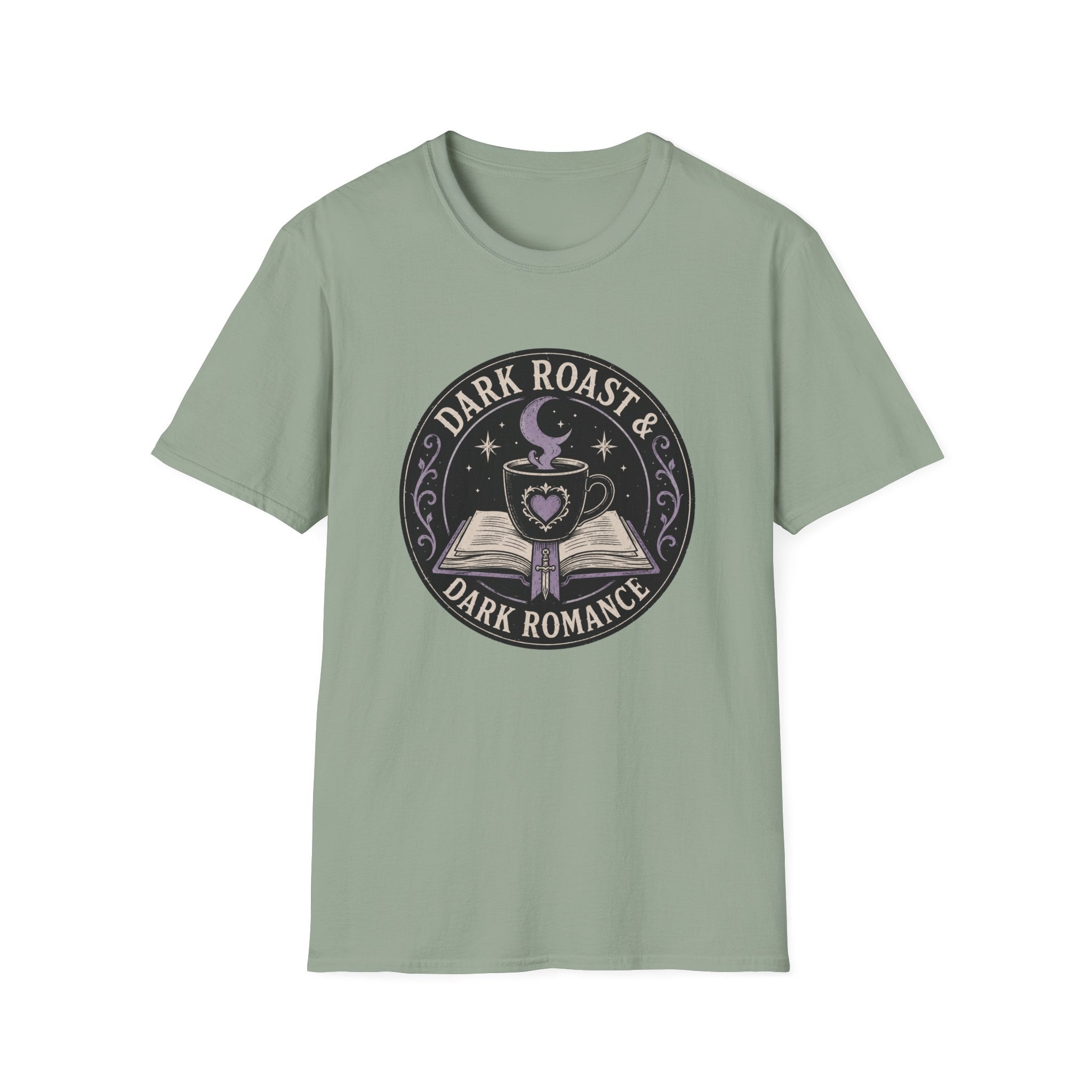 Dark Roast and Dark Romance Circle Badge T-Shirt