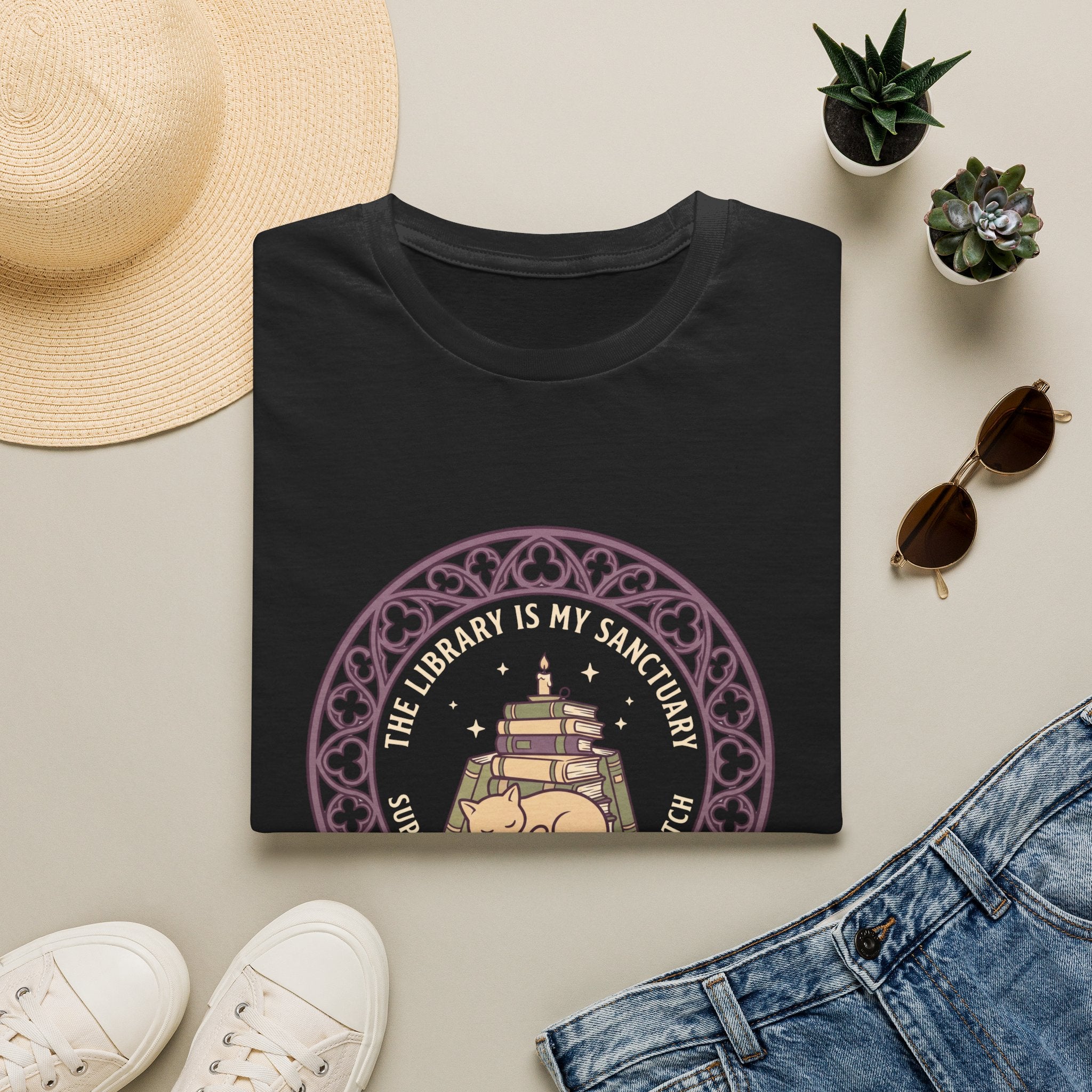 The Library is My Sanctuary T-Shirt