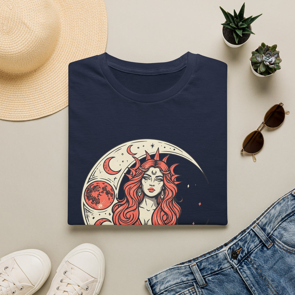 Moon Goddess Coral Graphic T-Shirt