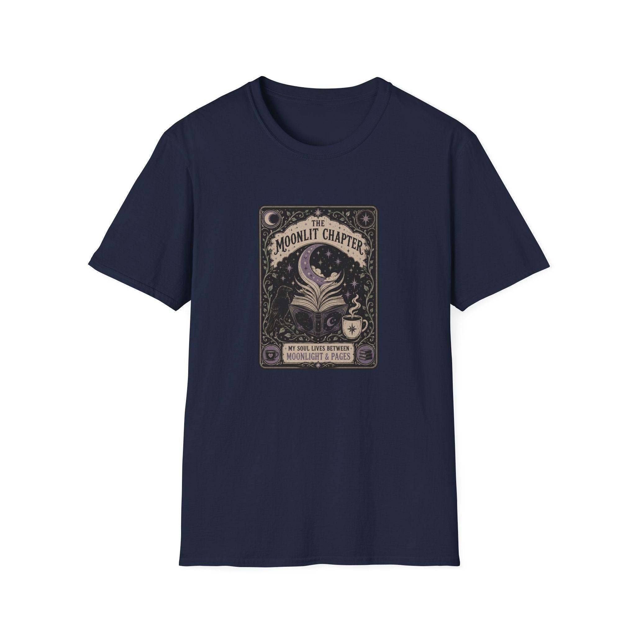 The Moonlit Chapter Tarot T-Shirt