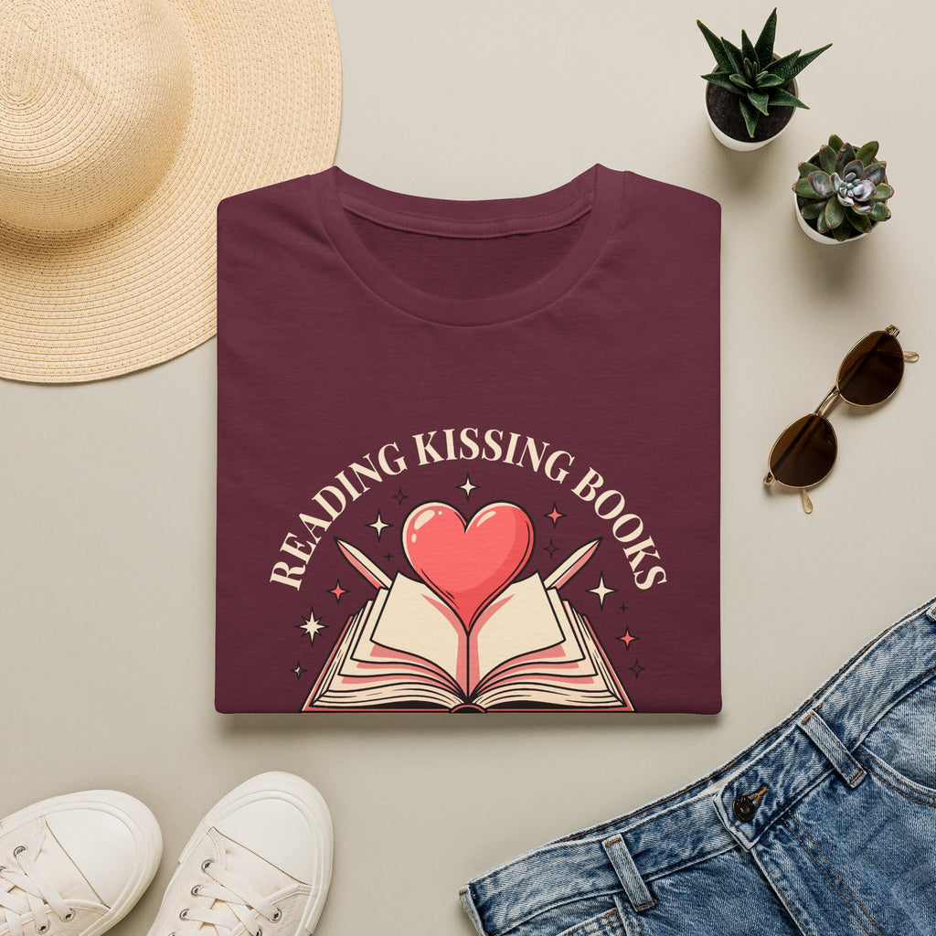 Reading Kissing Books With Swords T-Shirt