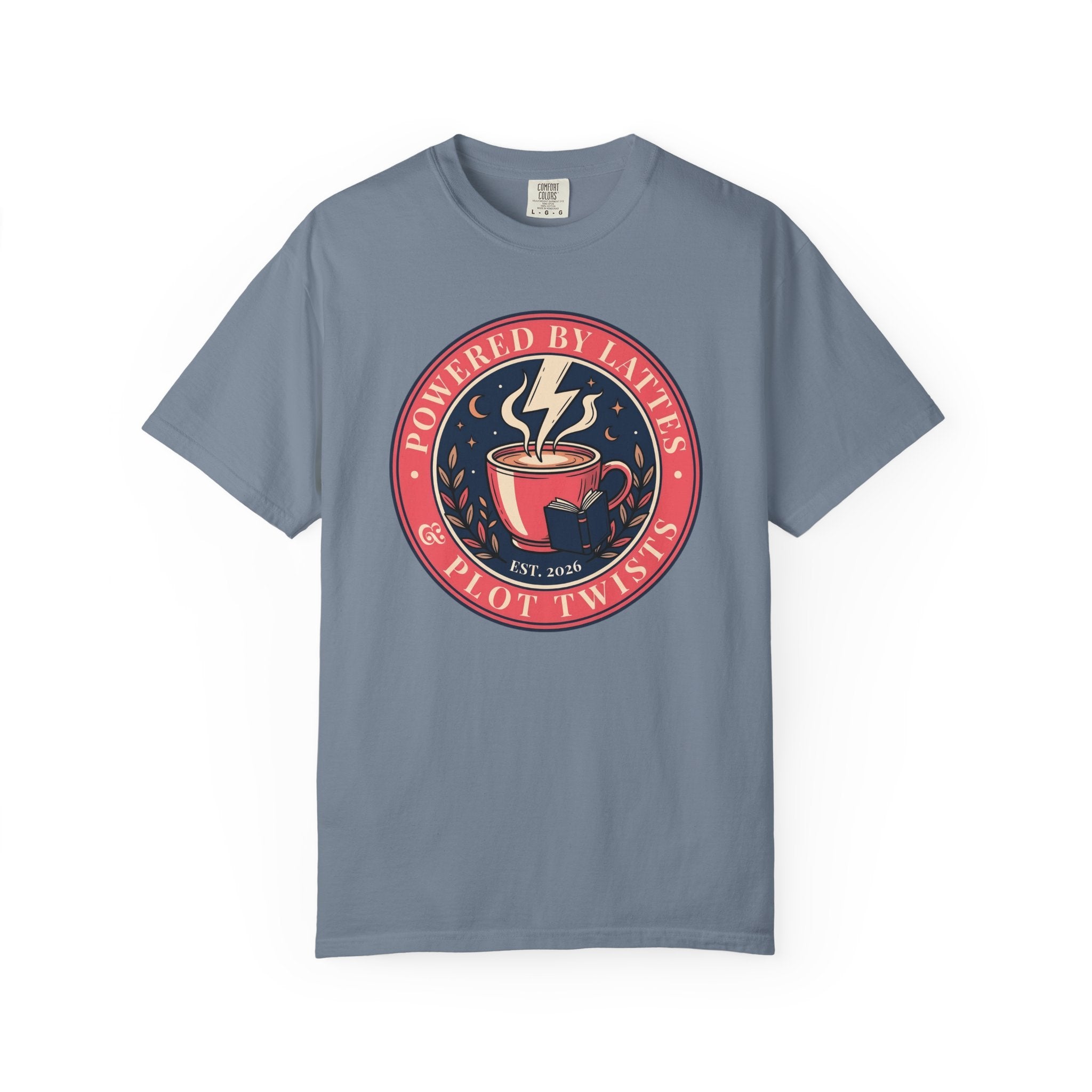 Powered by Lattes & Plot Twists T-Shirt