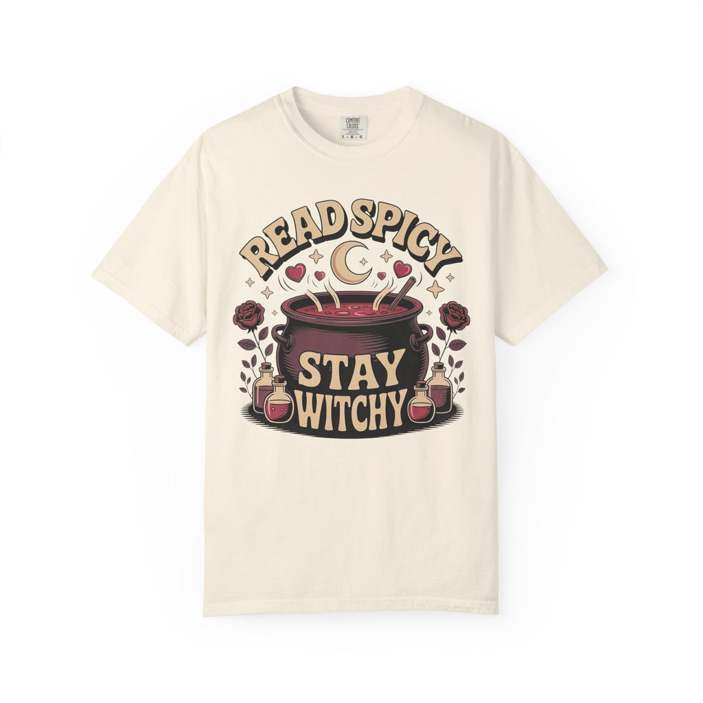 Read Spicy Stay Witchy Cauldron T-Shirt