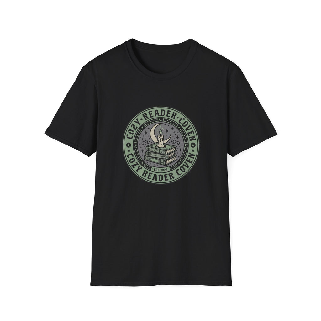 Cozy Reader Coven Circle Badge T-Shirt