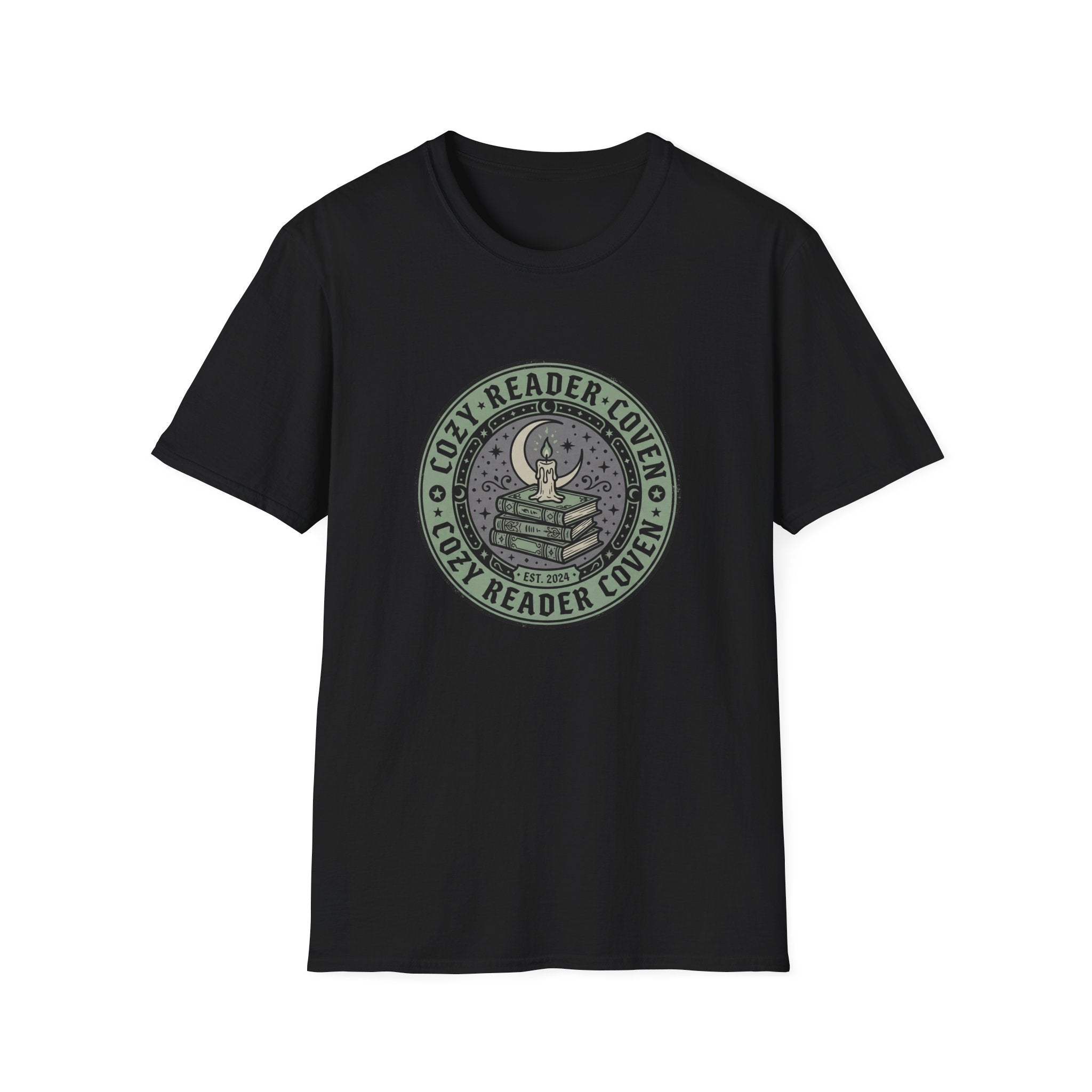 Cozy Reader Coven Circle Badge T-Shirt