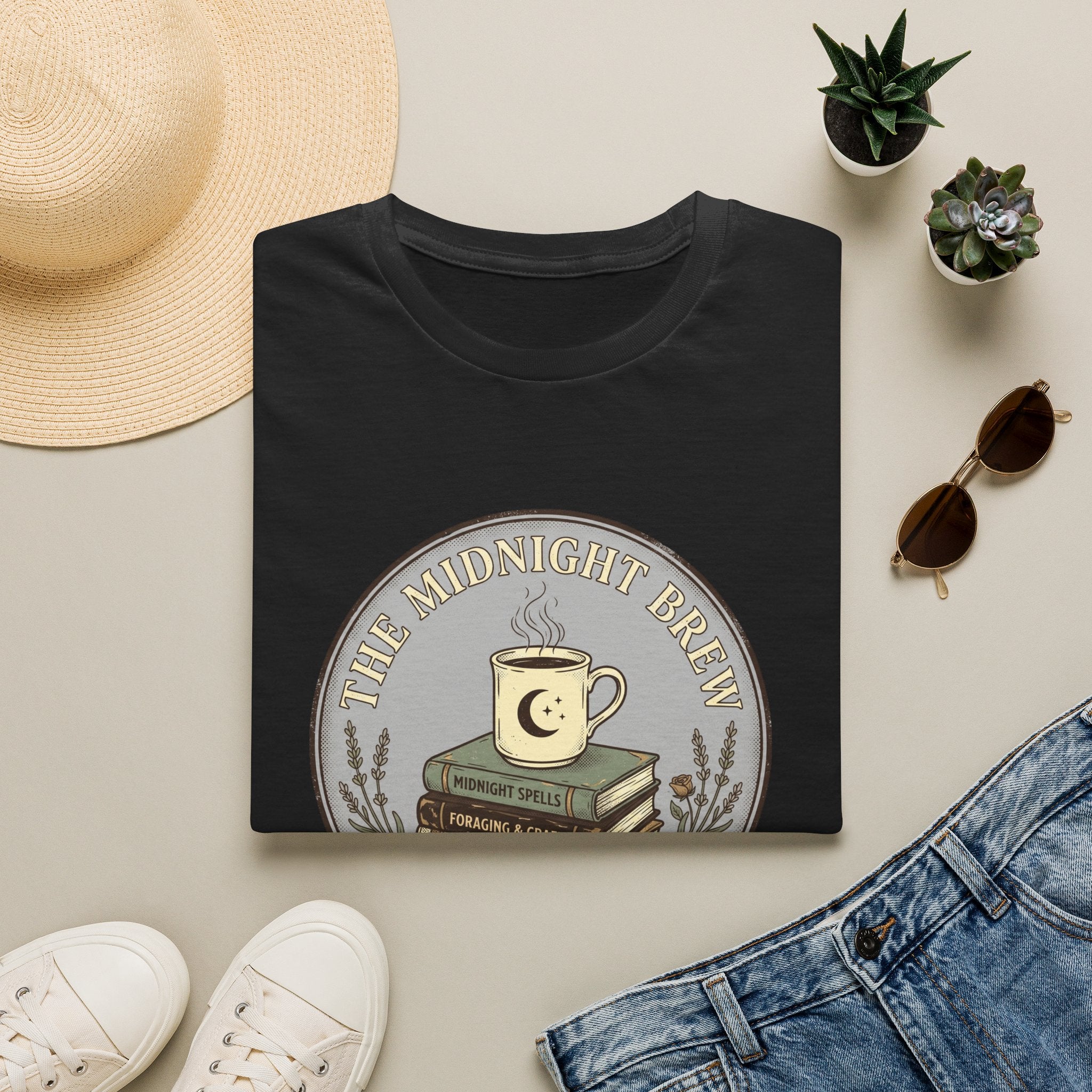 Midnight Brew Bookshop Vintage T-Shirt