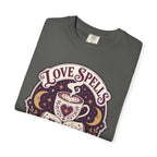 Love Spells & Lattes Crest T-Shirt