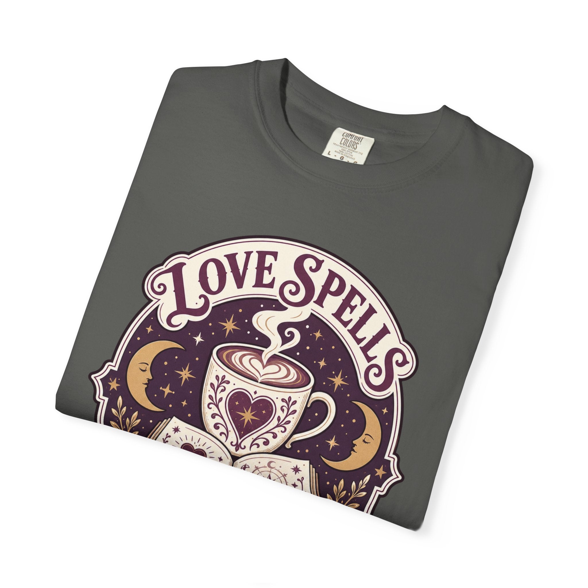 Love Spells & Lattes Crest T-Shirt
