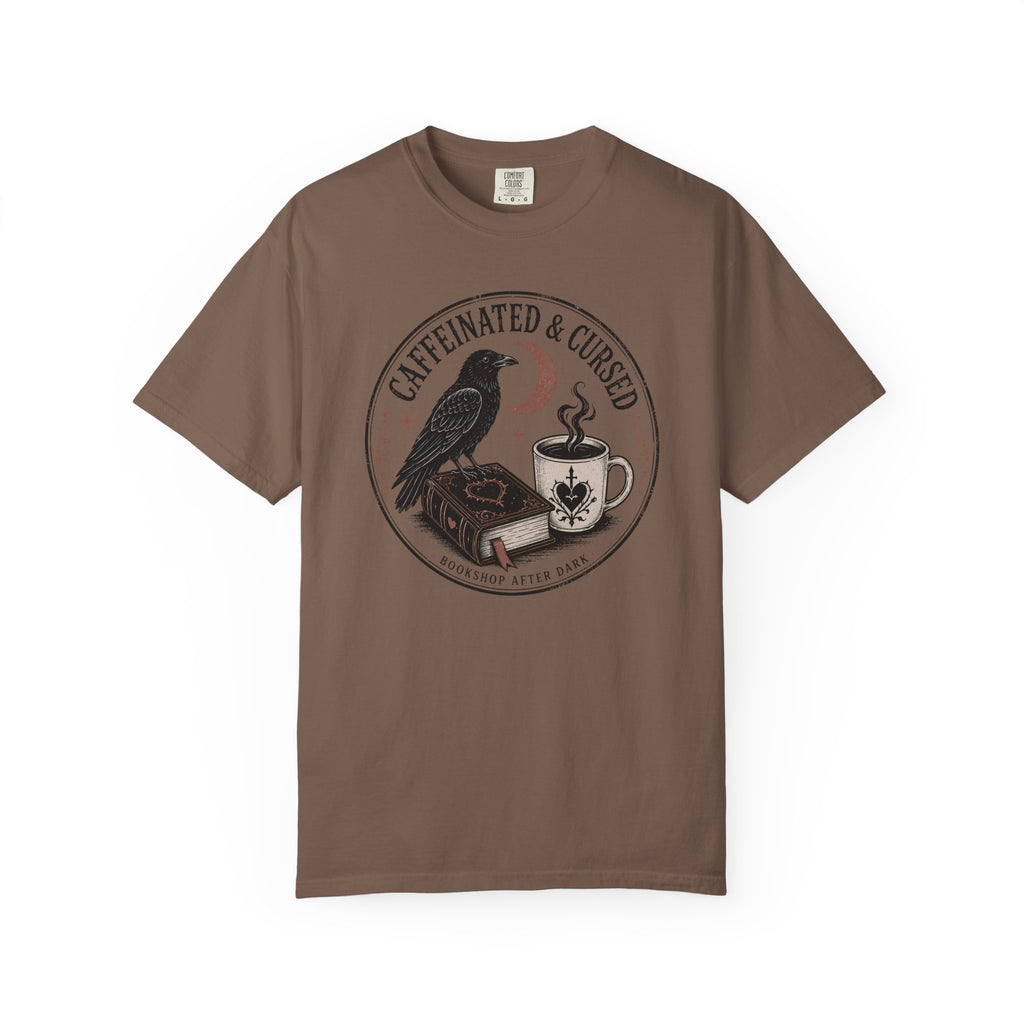 Caffeinated & Cursed Bookshop After Dark T-Shirt