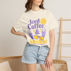 Iced Coffee & Sunshine Purple and Yellow T-Shirt