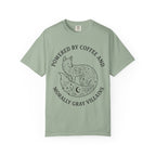 Powered By Coffee & Morally Gray Villains T-Shirt